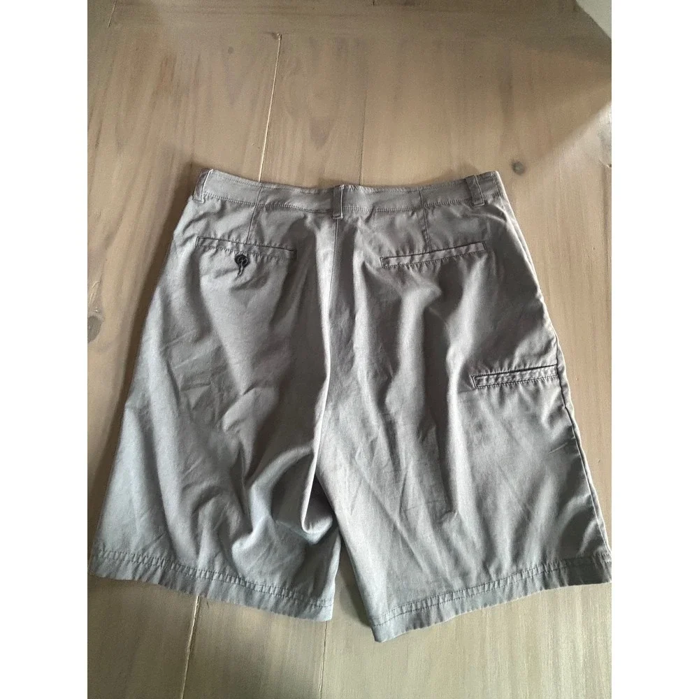 Nicklaus Mens Gray Golf Shorts Size 34 Stretch Flat Front Activewear‎ TA178